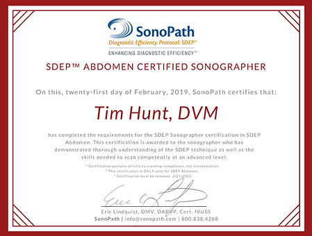Tim Hunt - Abdomen Certified Sonographer