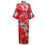 Thumbnail: RED FLORAL KIMONO - LONG