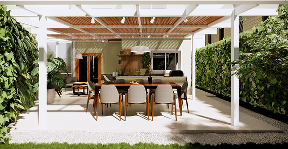 Forro em bambu trançado