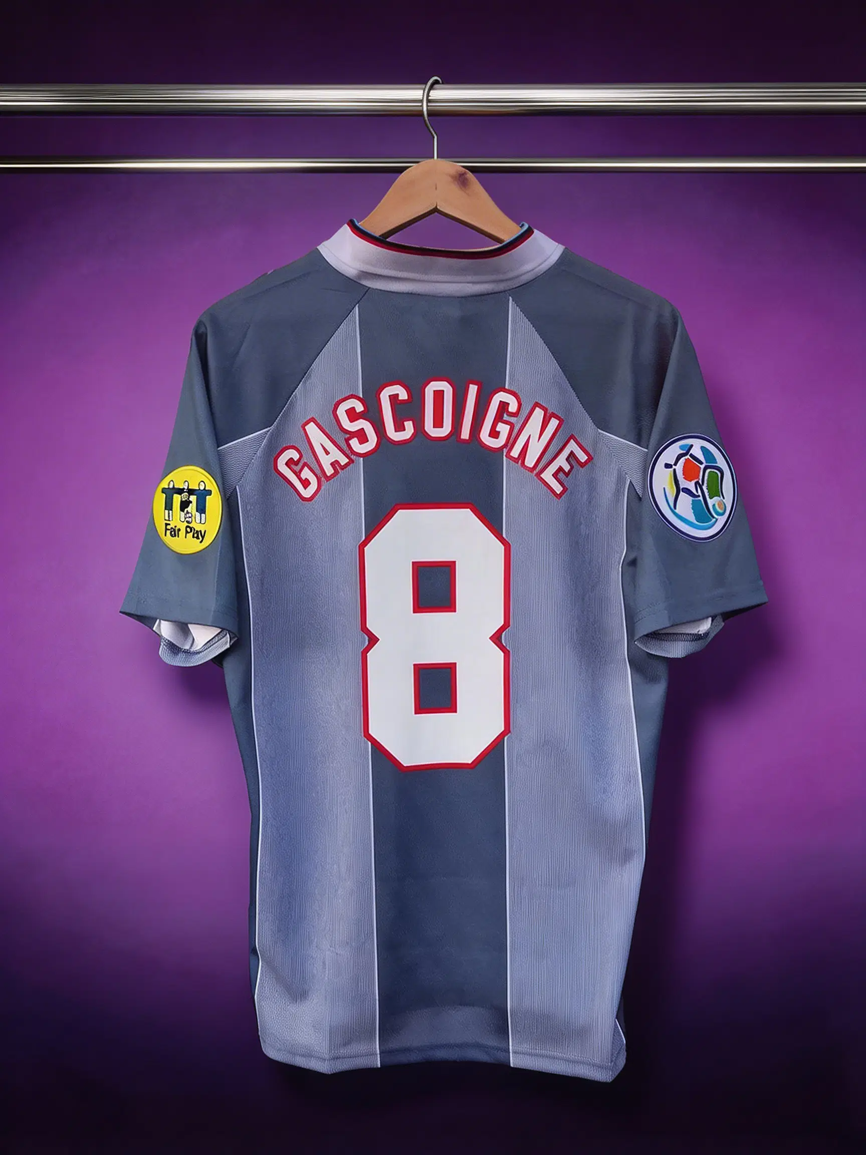 Paul Gascoigne Euro 1996 England Retro Jersey