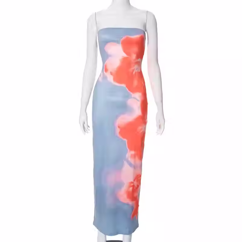 Thumbnail: Bloom Breeze Strapless Maxi Dress 🌸