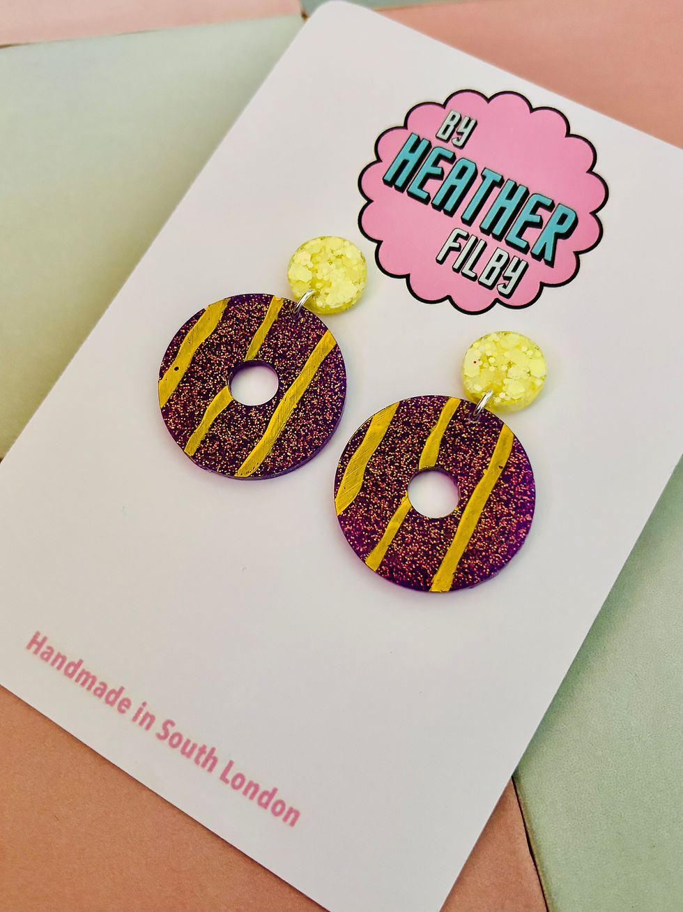 Thumbnail: 🍪 Party Ring Glitter Earrings