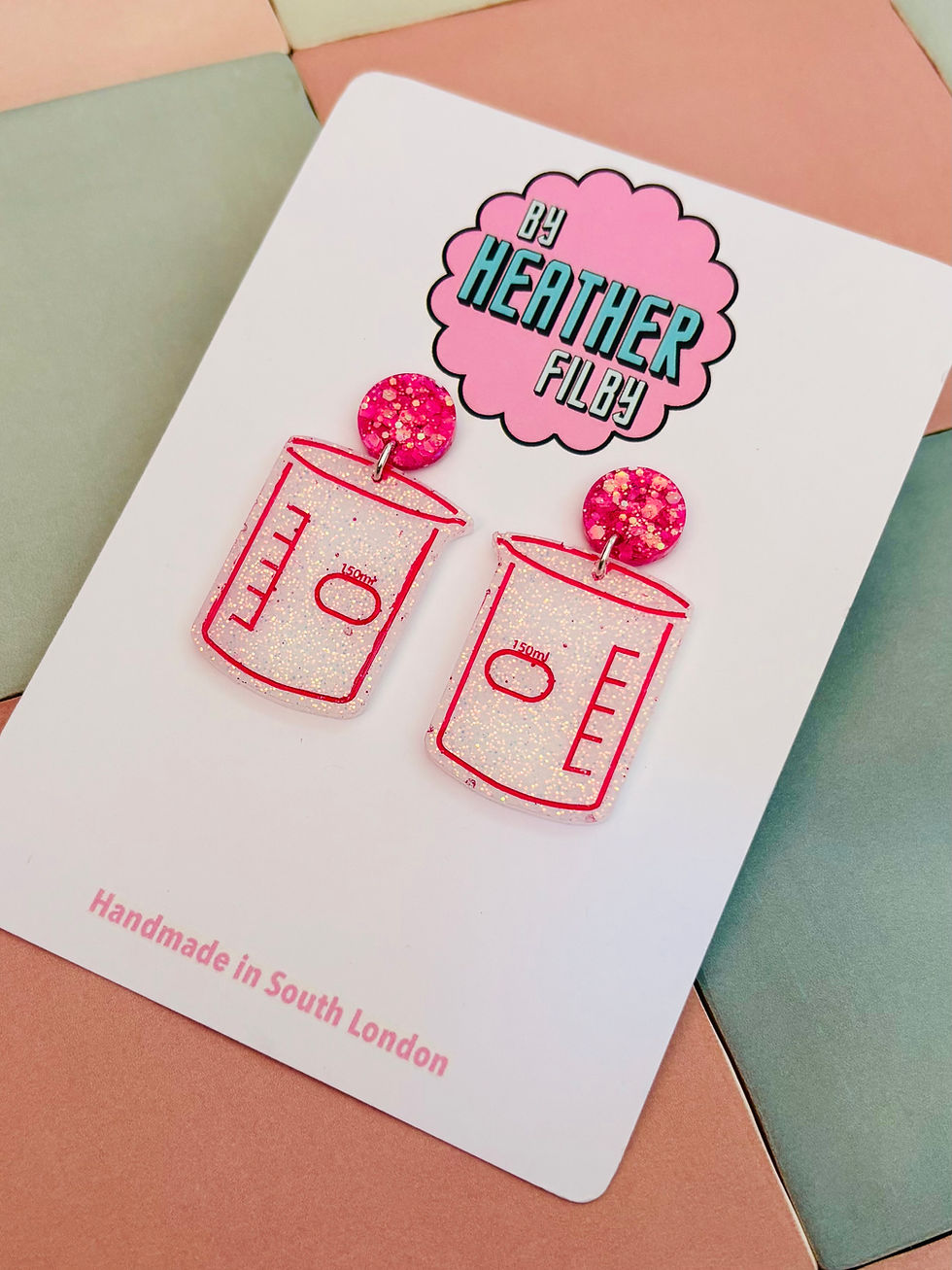 Thumbnail: 🧪 Test Tube Glitter Resin Earrings
