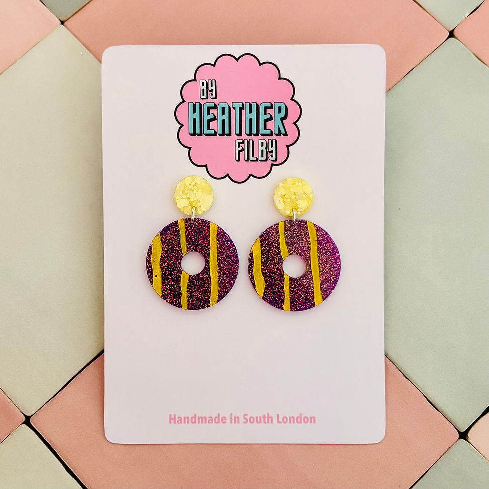 Thumbnail: 🍪 Party Ring Glitter Earrings