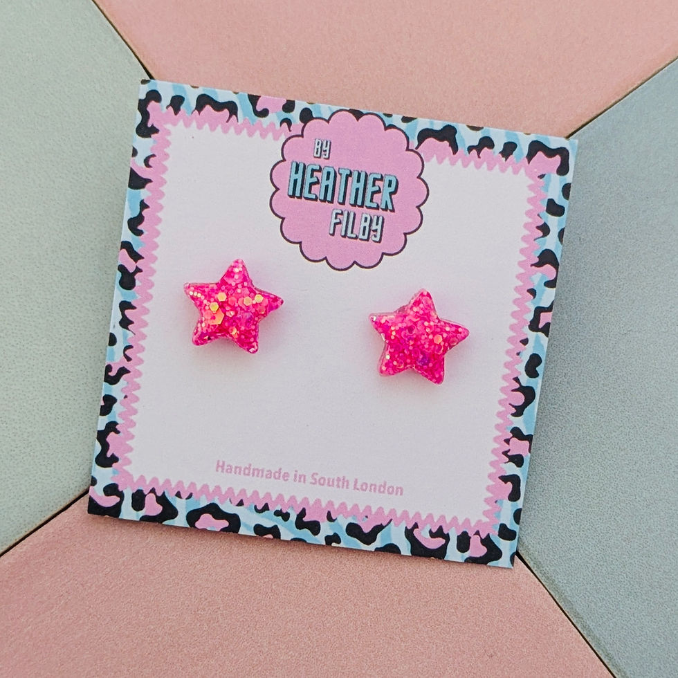 Thumbnail: Star Glitter Stud Earrings