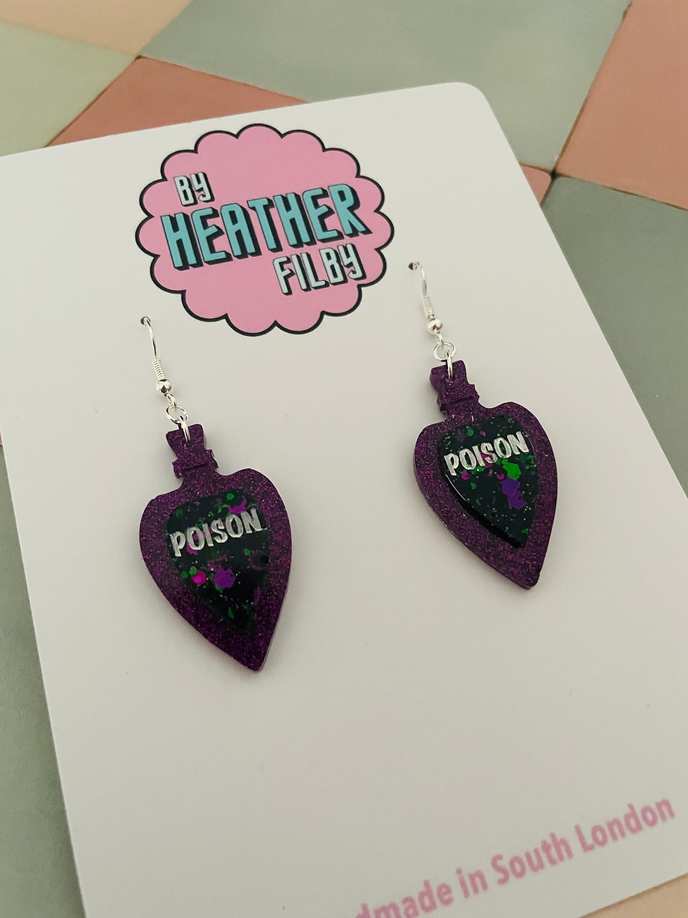 Thumbnail: Poison Glitter Resin Earrings