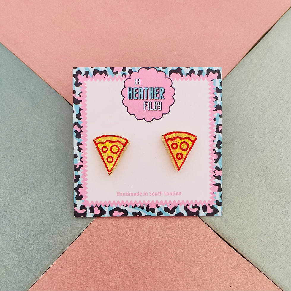 Pizza slice studs