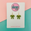Thumbnail: Shimmering green glitter bow earrings