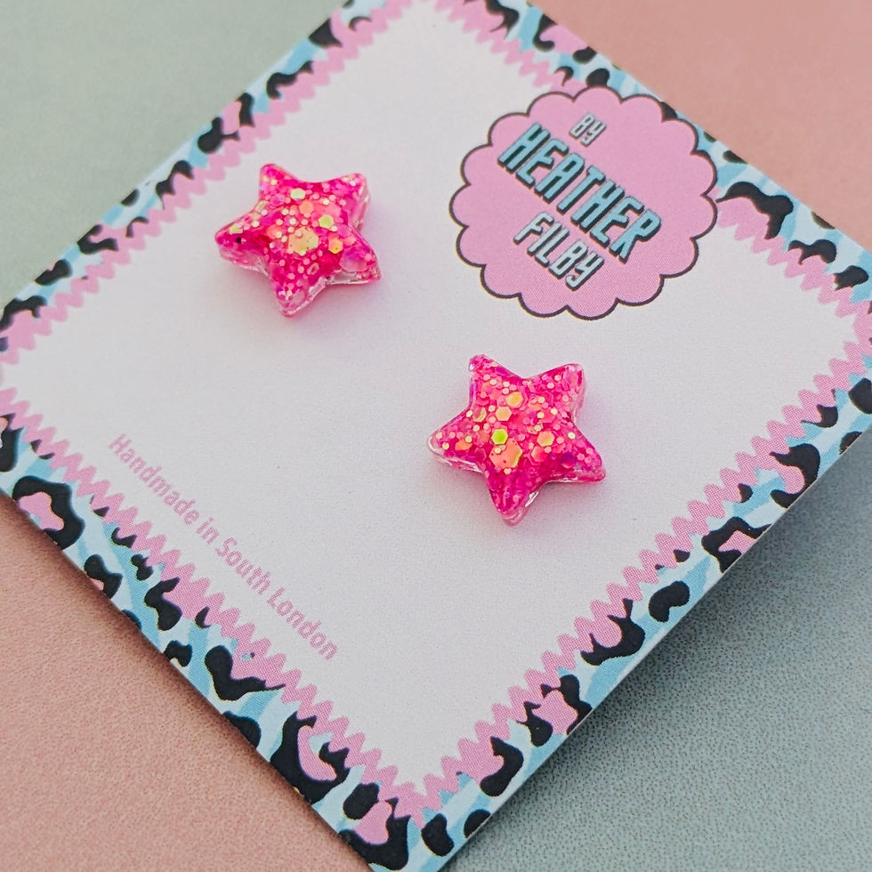 Thumbnail: Star Glitter Stud Earrings