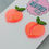 Thumbnail: Peach glitter earrings