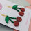 Thumbnail: Glittery cherry earrings