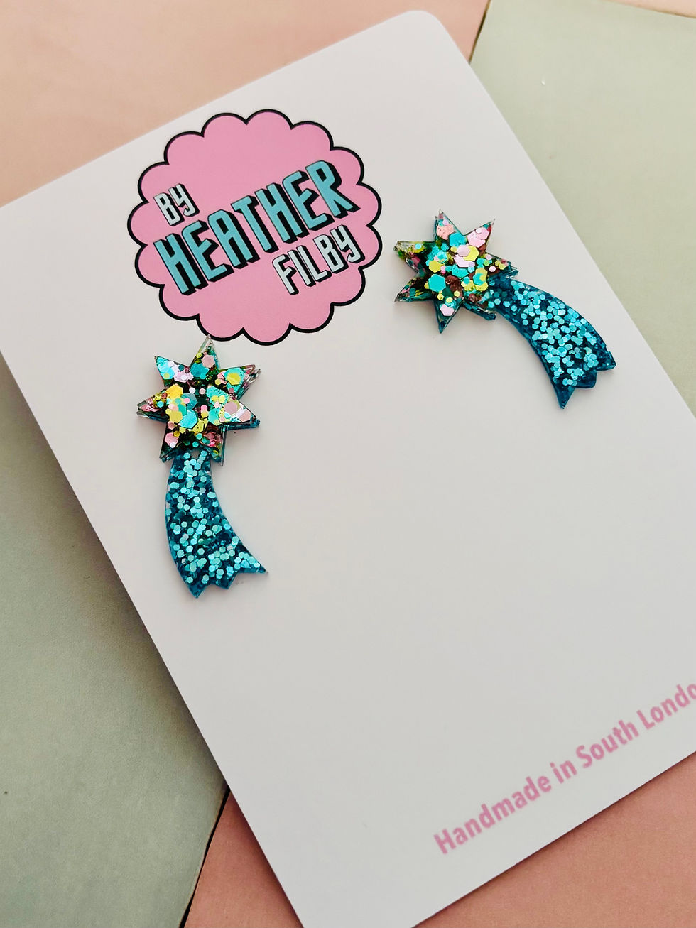 Thumbnail: 💫 Shooting Star Glitter Resin Earrings