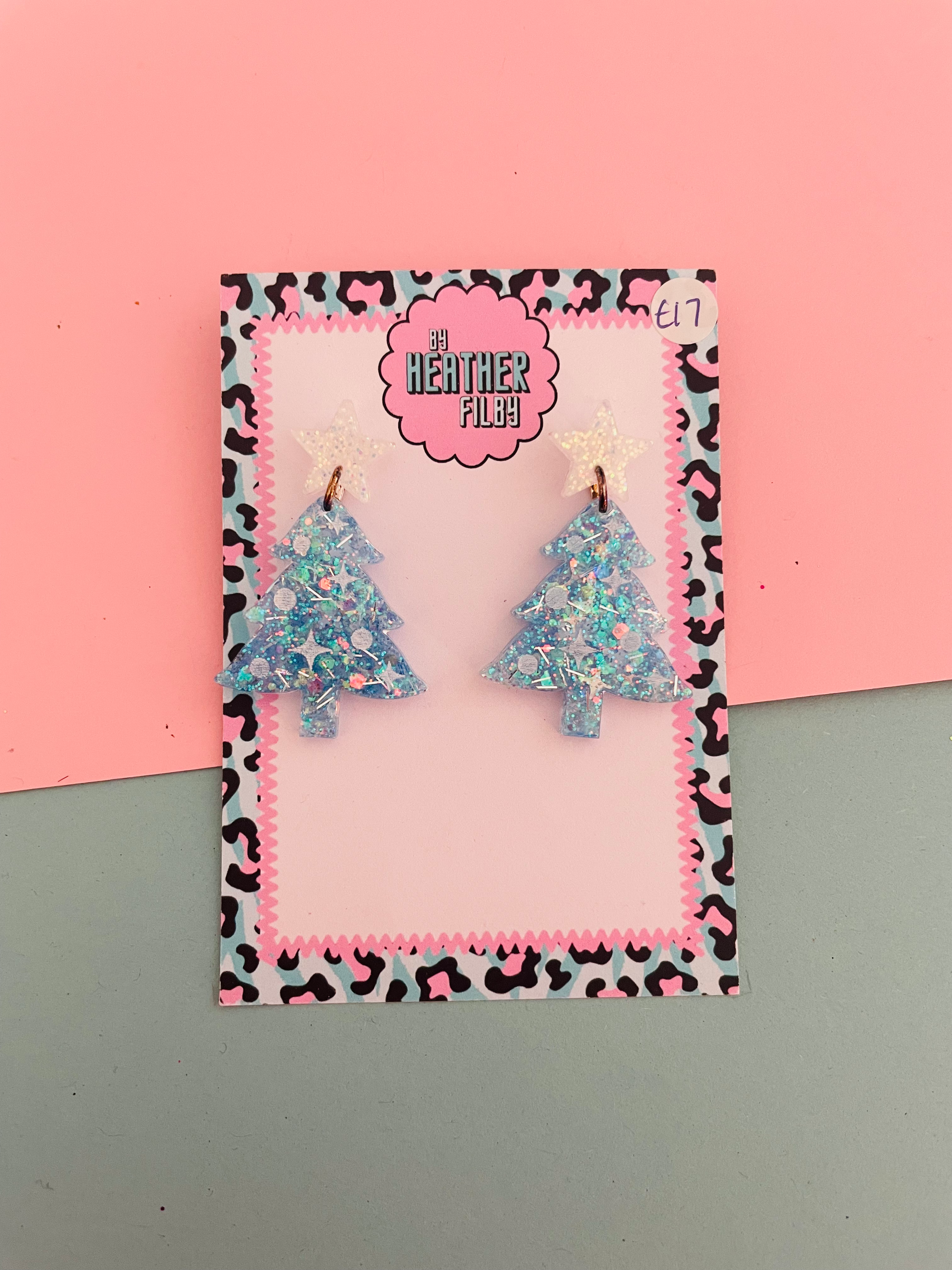 Tree Glitter Earrings