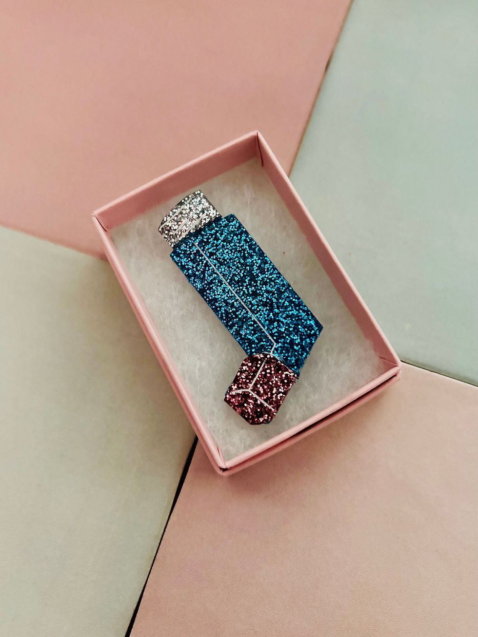 Thumbnail: 💨 Asthma Inhaler Glitter Resin Brooch