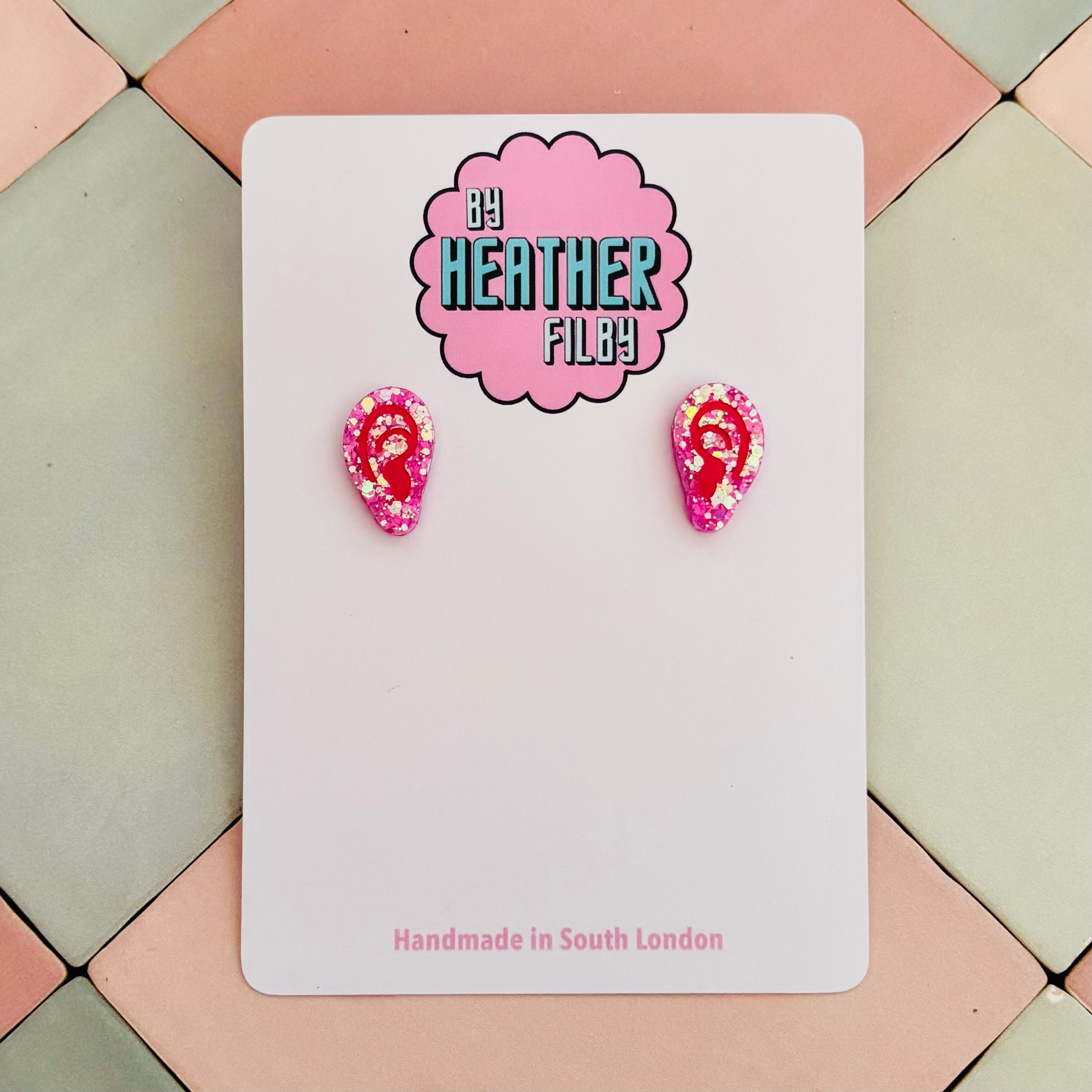👂🏻 Ear Statement Stud Glitter Earrings