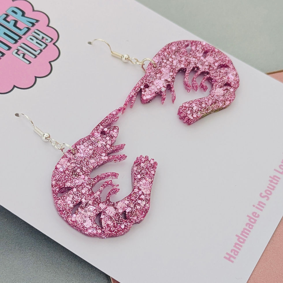 Thumbnail: Glitzy Shrimp Earrings