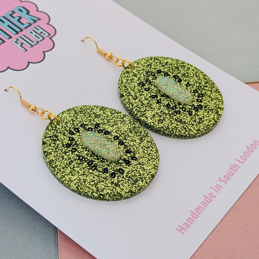 Thumbnail: Kiwi Glitter Earrings
