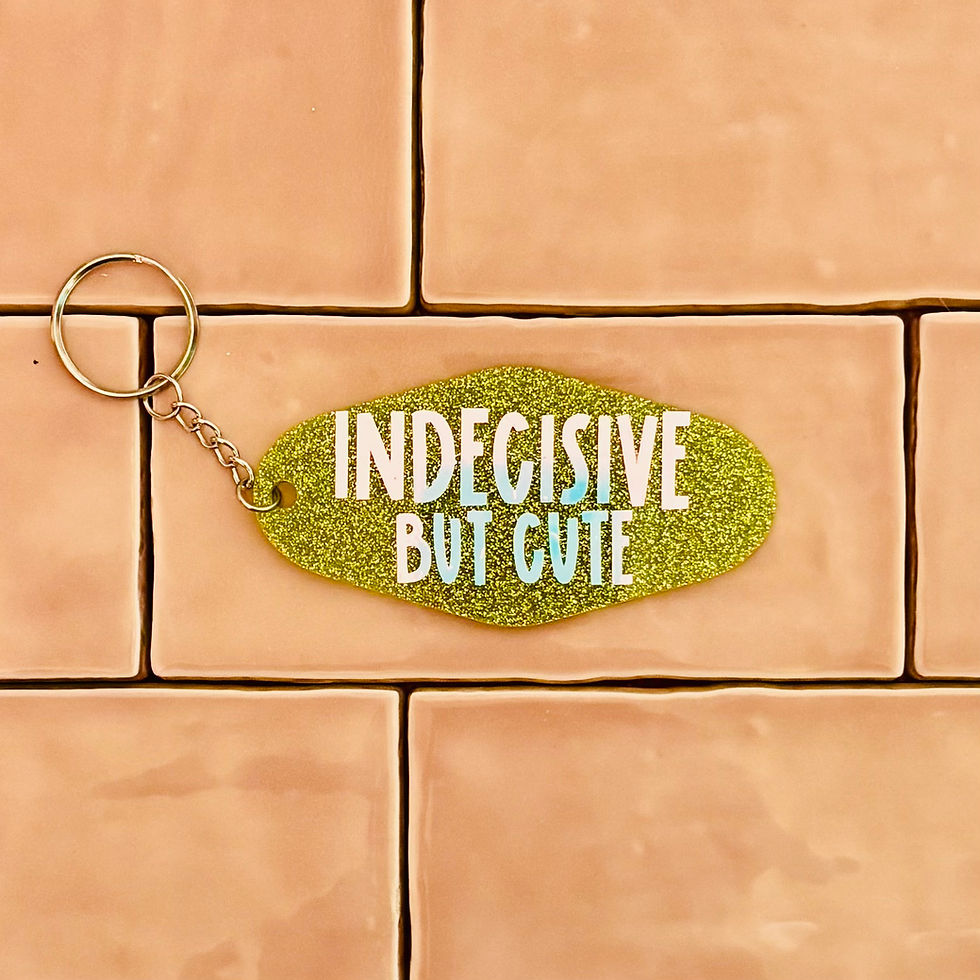 Thumbnail: 🌀 The 'Indecisive but Cute' Sparkly Motel Keyring