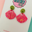 Thumbnail: Shimmery Pink Seashell Earrings