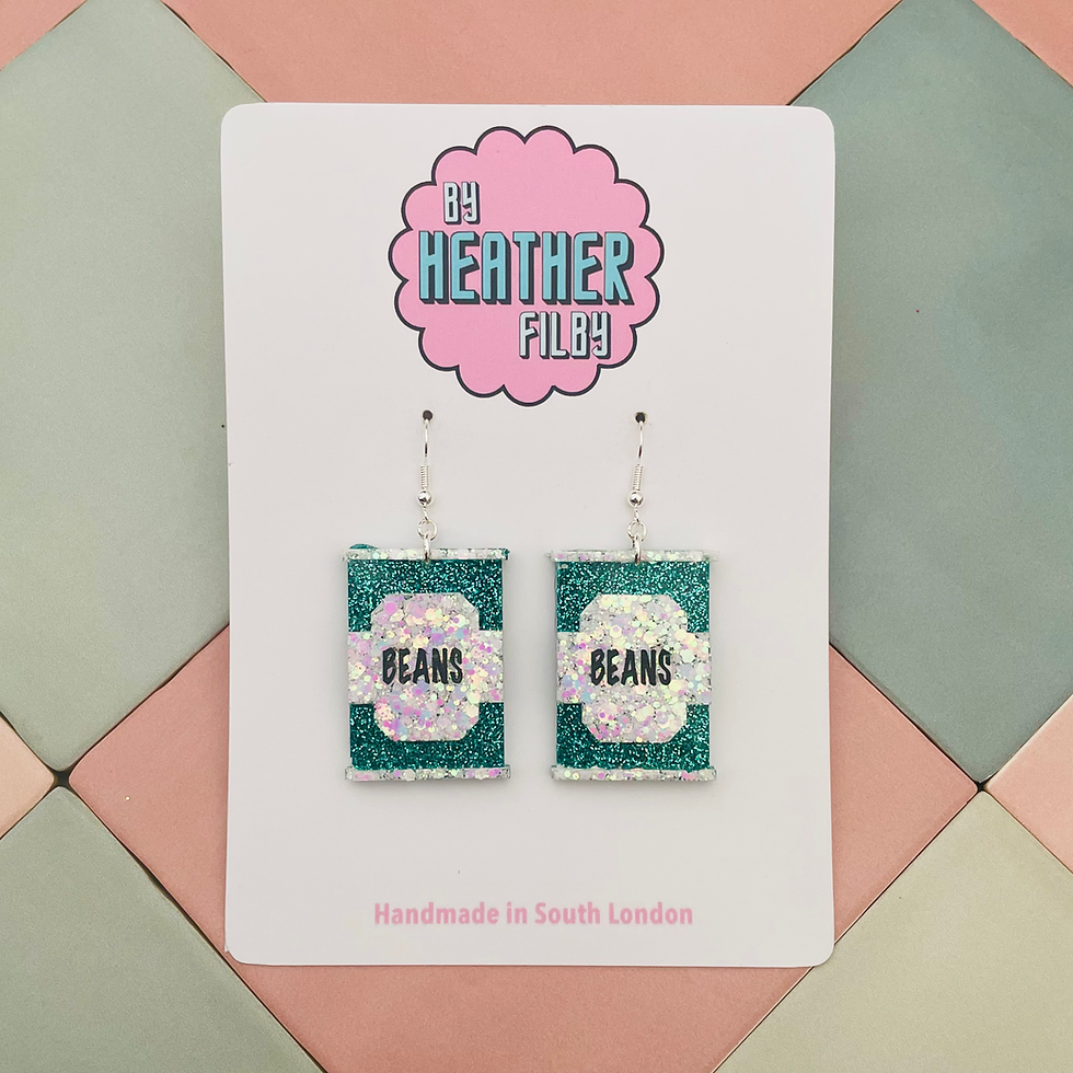 Tin of Baked Bins Earrings