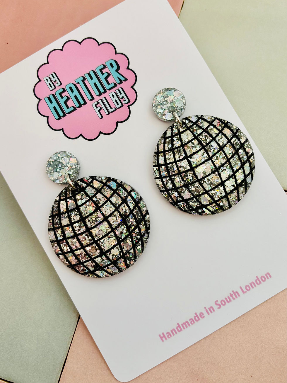 Thumbnail: 🪩 Disco Ball Glitter Statement Earrings