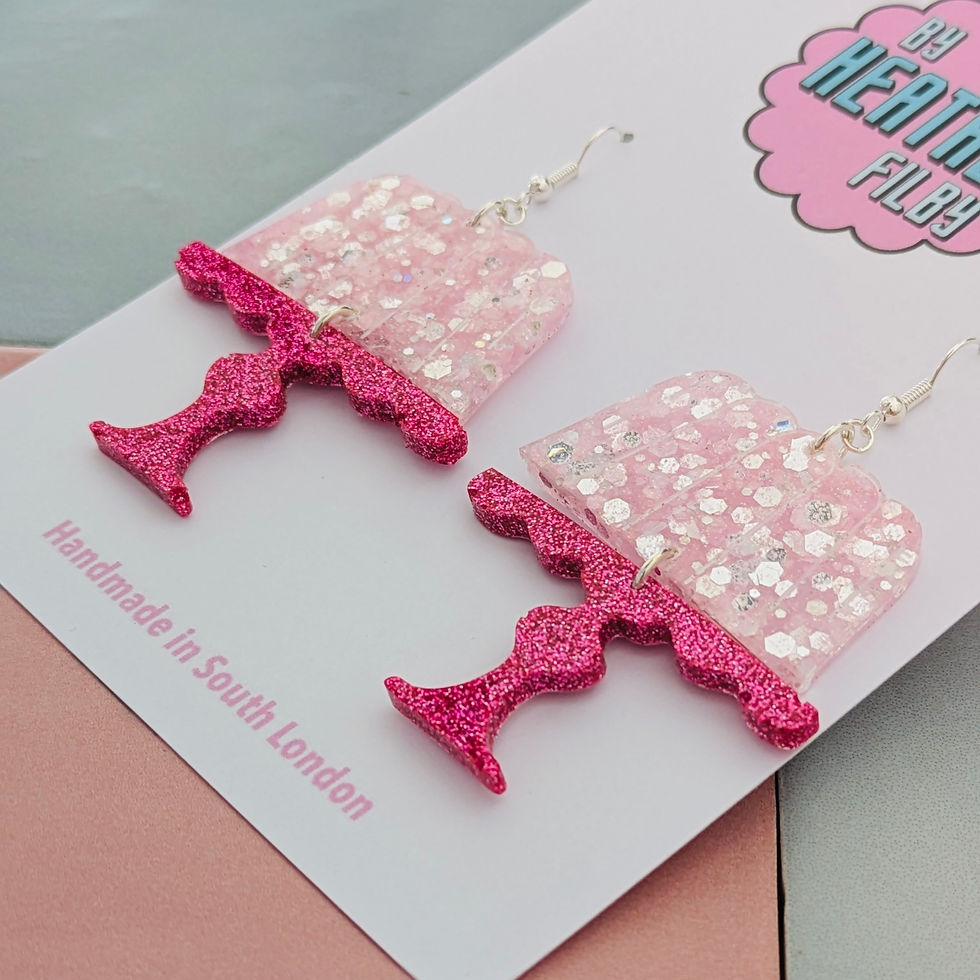Thumbnail: Jelly on a Plate Glitter Earrings