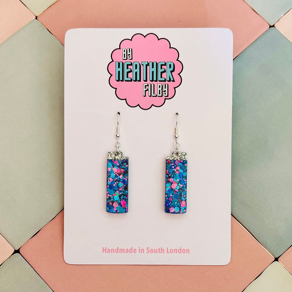 Thumbnail: 🔥 Lighter Glitter Resin Earrings
