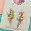 Thumbnail: Large Yellow, Pink and Purple Lightning Bolt Earrings