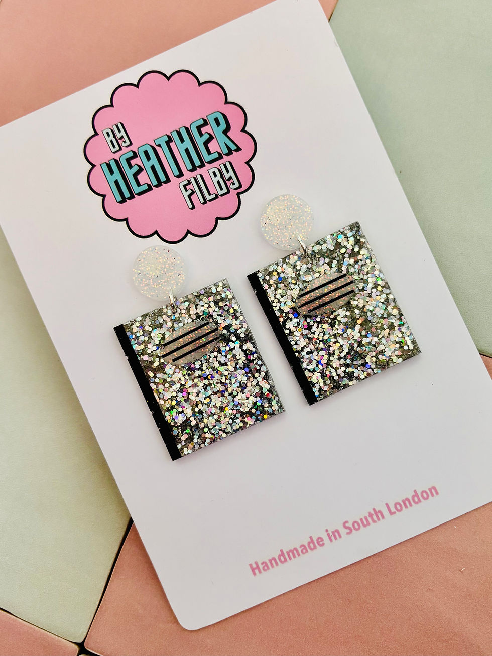 Thumbnail: 📓Notebook Glitter Earrings