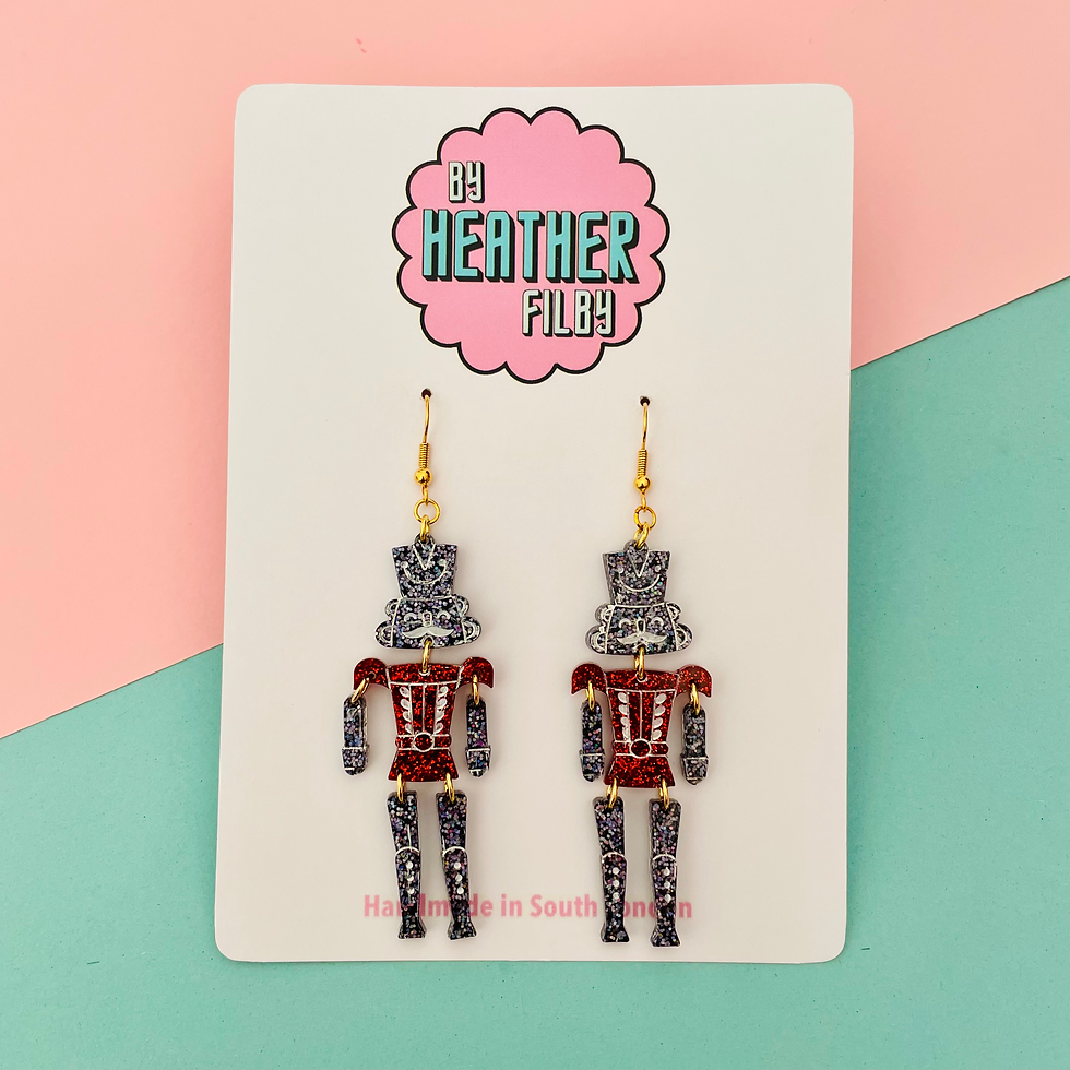 Christmas Nut Cracker Earrings