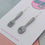 Thumbnail: Silver glitter fork and spoon earrings