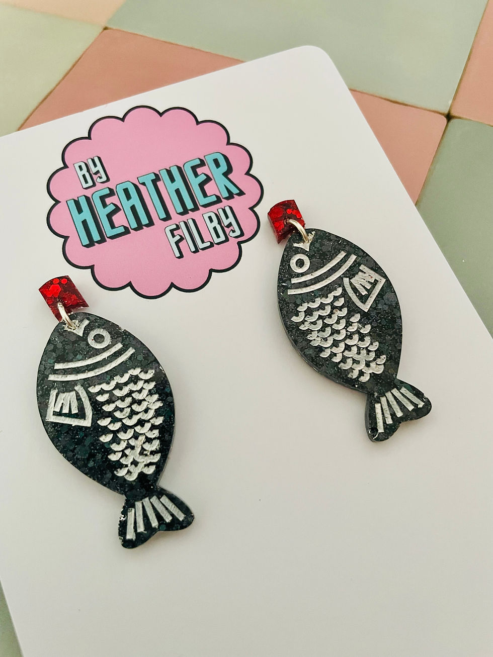 Thumbnail: 🍱 Soy Sauce Glitter Resin Earrings