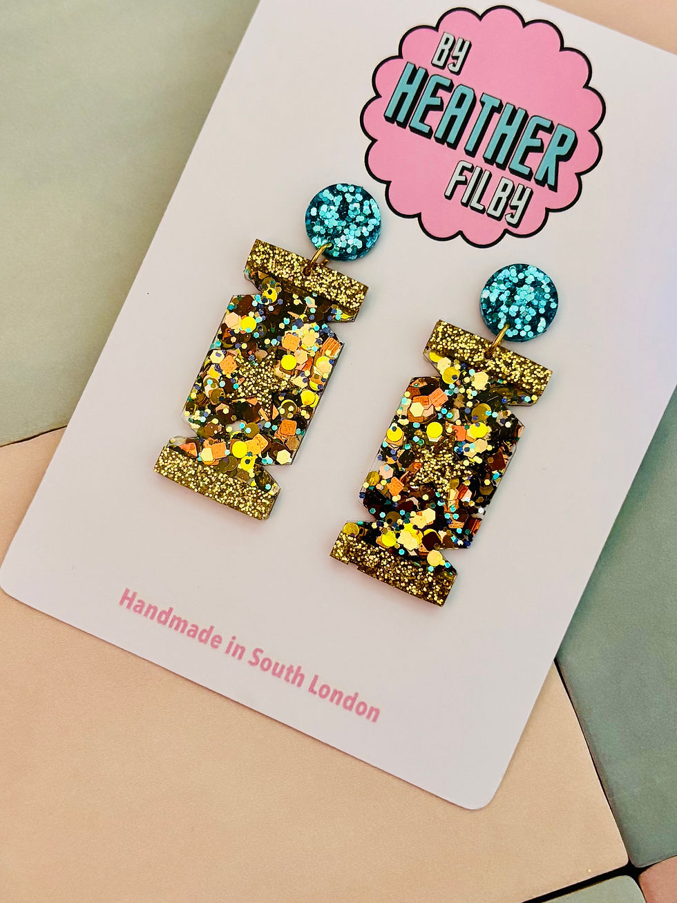 Thumbnail: 💥Christmas Cracker Glitzy Glitter Earrings