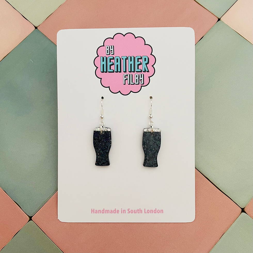 Mini Pint Glass Earrings