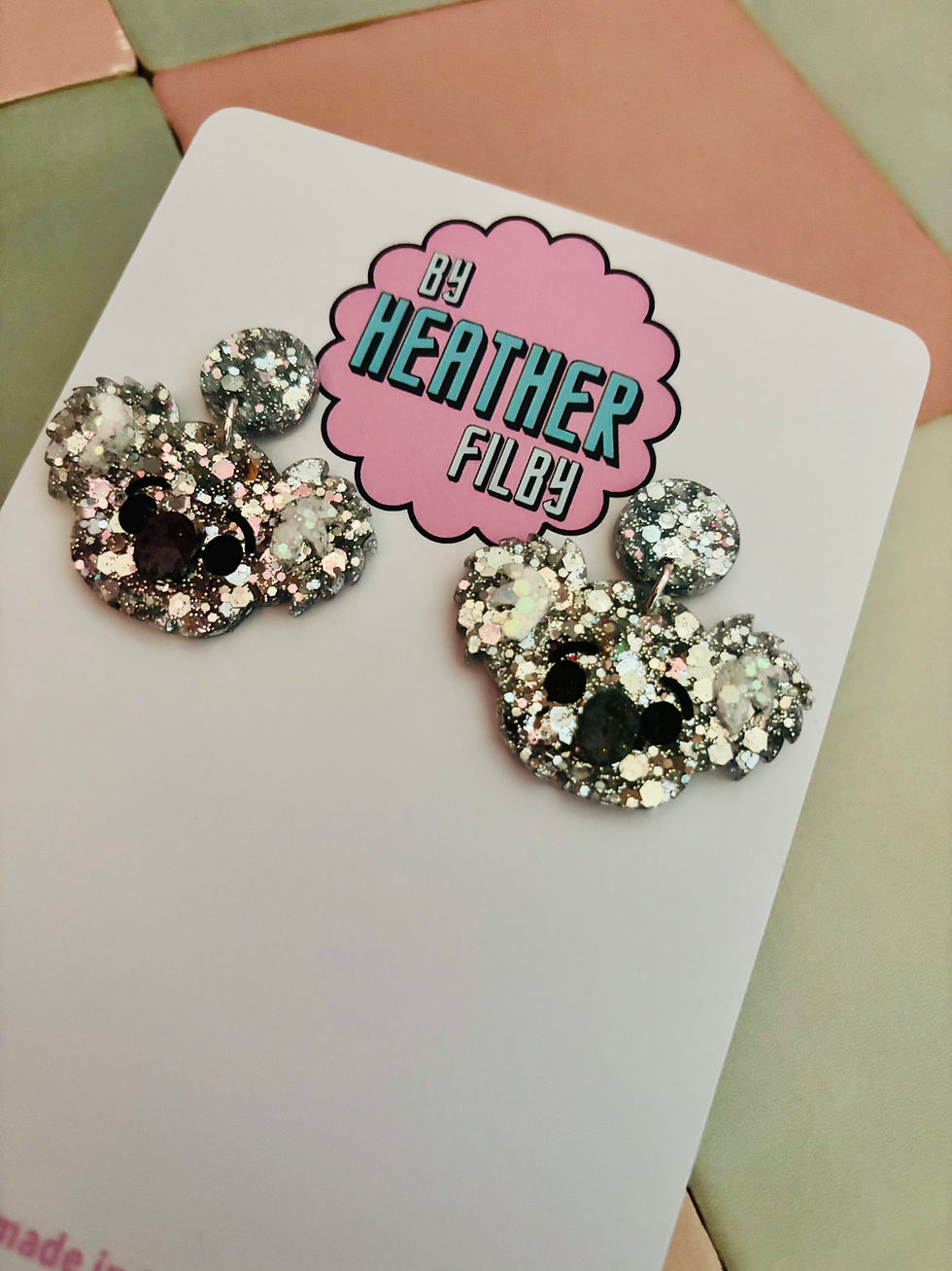 Thumbnail: 🐨 Koala Glitter Statement Earrings