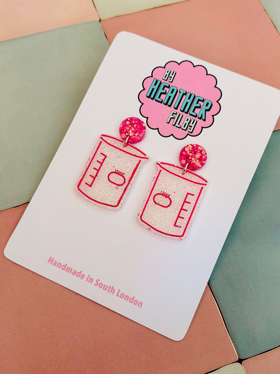 Thumbnail: 🧪 Test Tube Glitter Resin Earrings