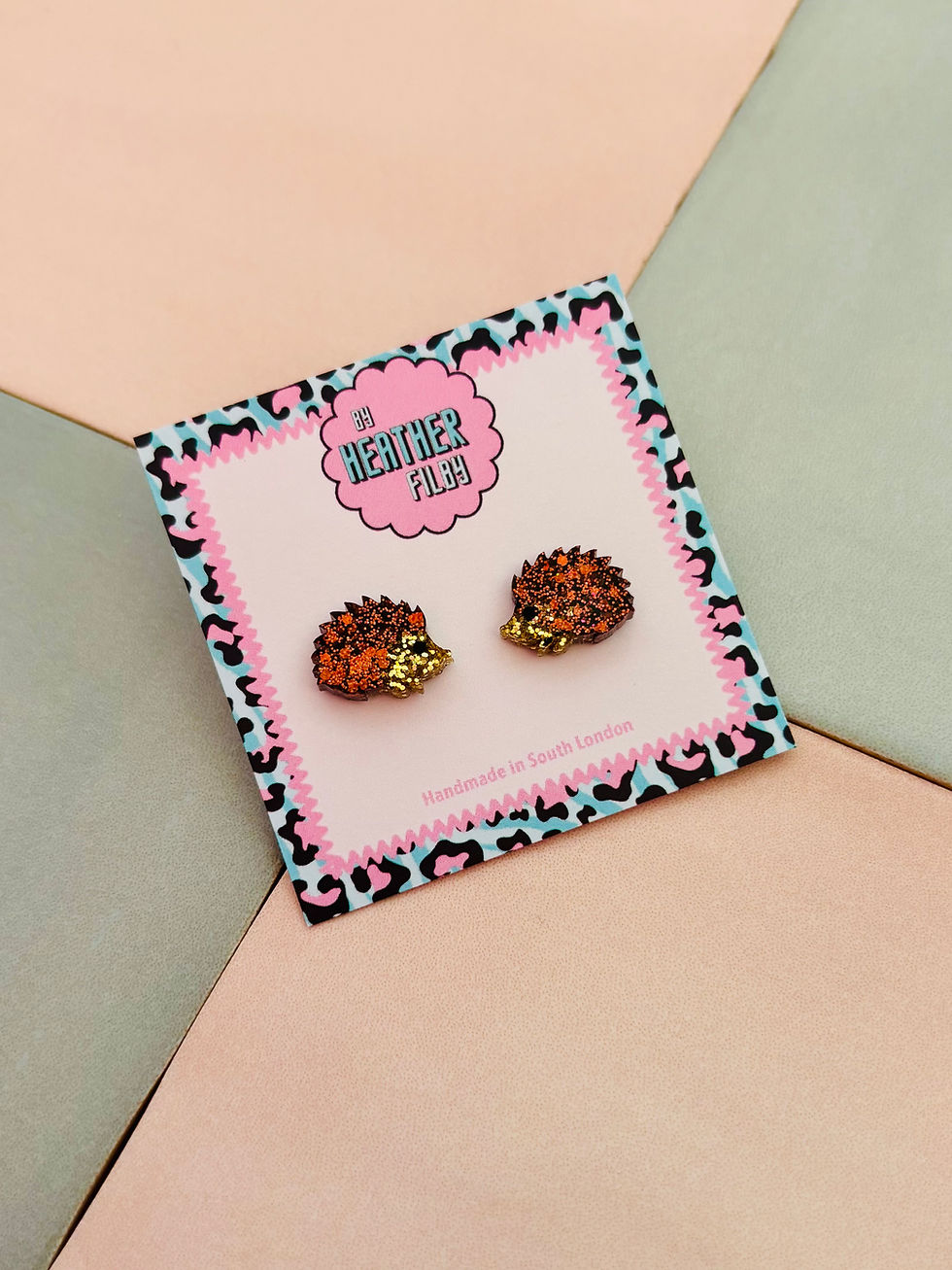 Thumbnail: 🦔 Hedgehog Glitter Stud Earrings