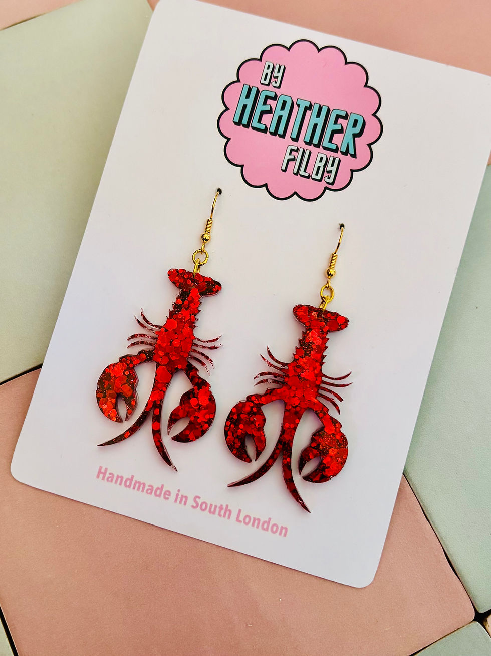 Thumbnail: 🦞 Small Red Lobster Earrings