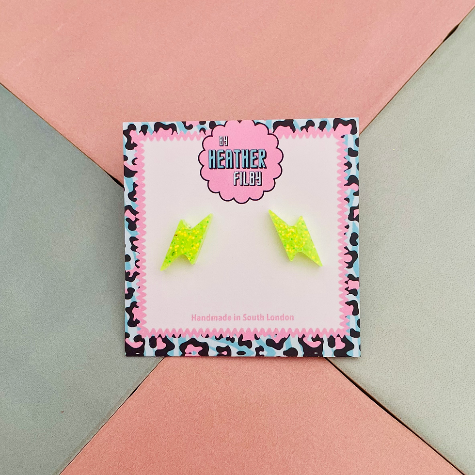 Thumbnail: neon green bolt studs