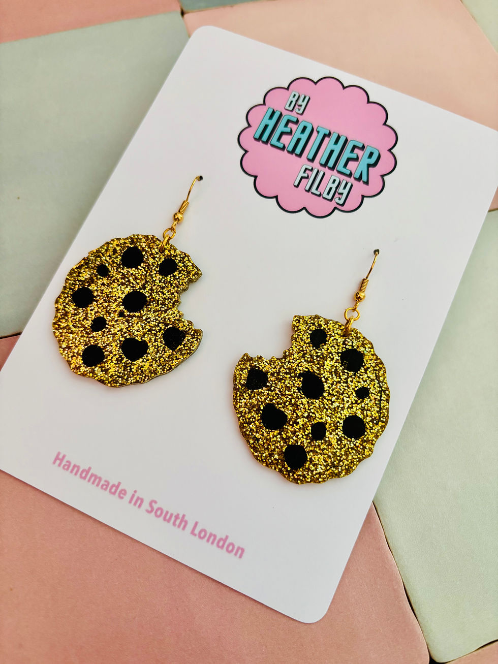 Thumbnail: 🍪 The Cookie Glitter Statement Earrings