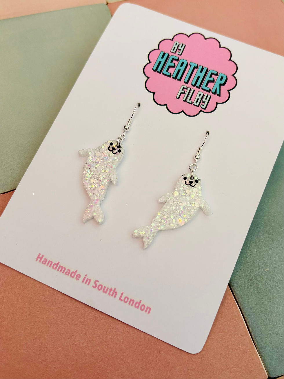 Thumbnail: 🦭 Seal Glitter Statement Earrings