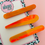 Thumbnail: SECONDS SALE Orange Marble Hair Clips