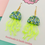 Thumbnail: Lime green and blue jellyfish earrings