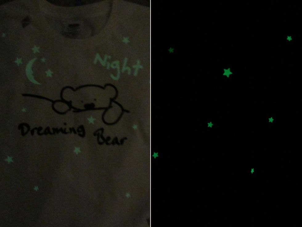 Миниатюра: Детская футболка "Dreaming Bear" (светится в темноте)