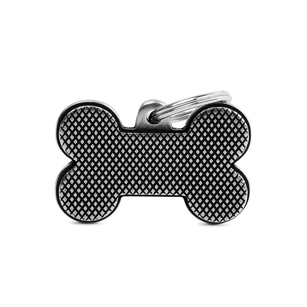 Placa Bronx Hueso GDE Rombos Estilo Plata Antigua | My Family