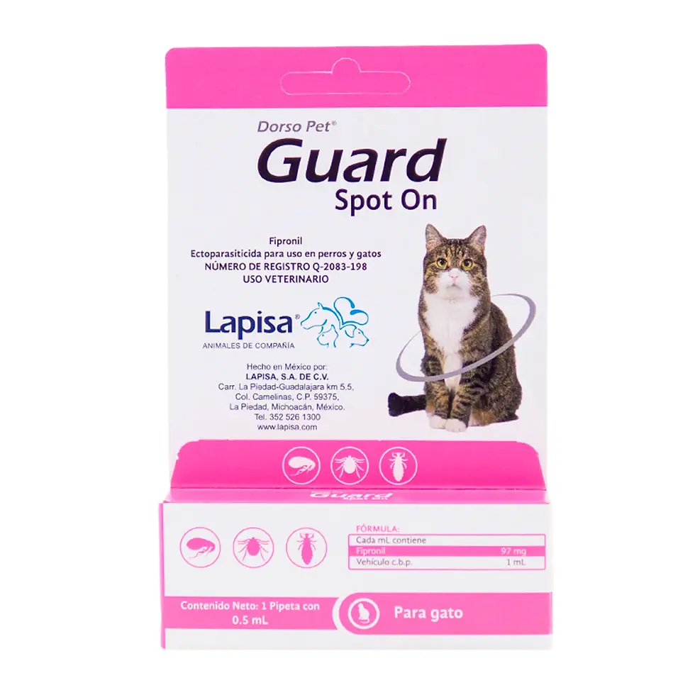 Dorso Pet® Guard Spot-on Pipeta de 0.5 mL para Gatos | Lapisa