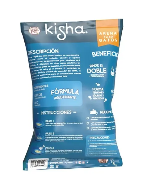 Kisha® Arena Para Gato 2 kg | GrandPet