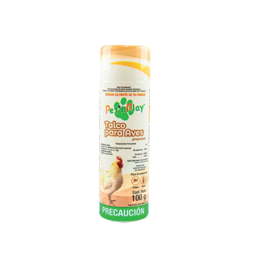 Pet'n Play Talco Acaricida para Aves de Corral 100g | Pet'n Play
