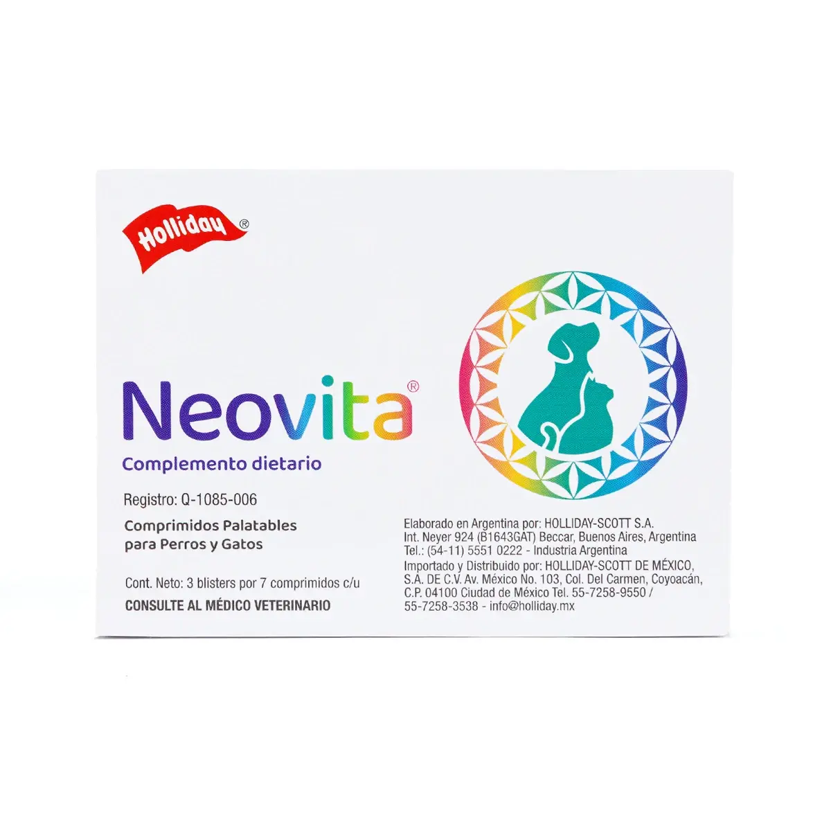 Holliday Neovita 21 Tabletas Suplemento Oncológico | Holliday