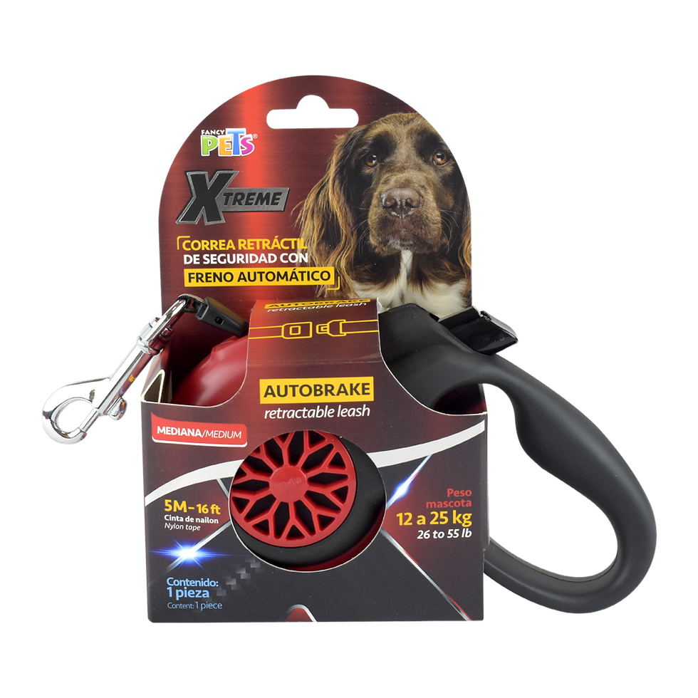 Correa Retráctil con autobreak Xtreme mediana | Fancy Pets